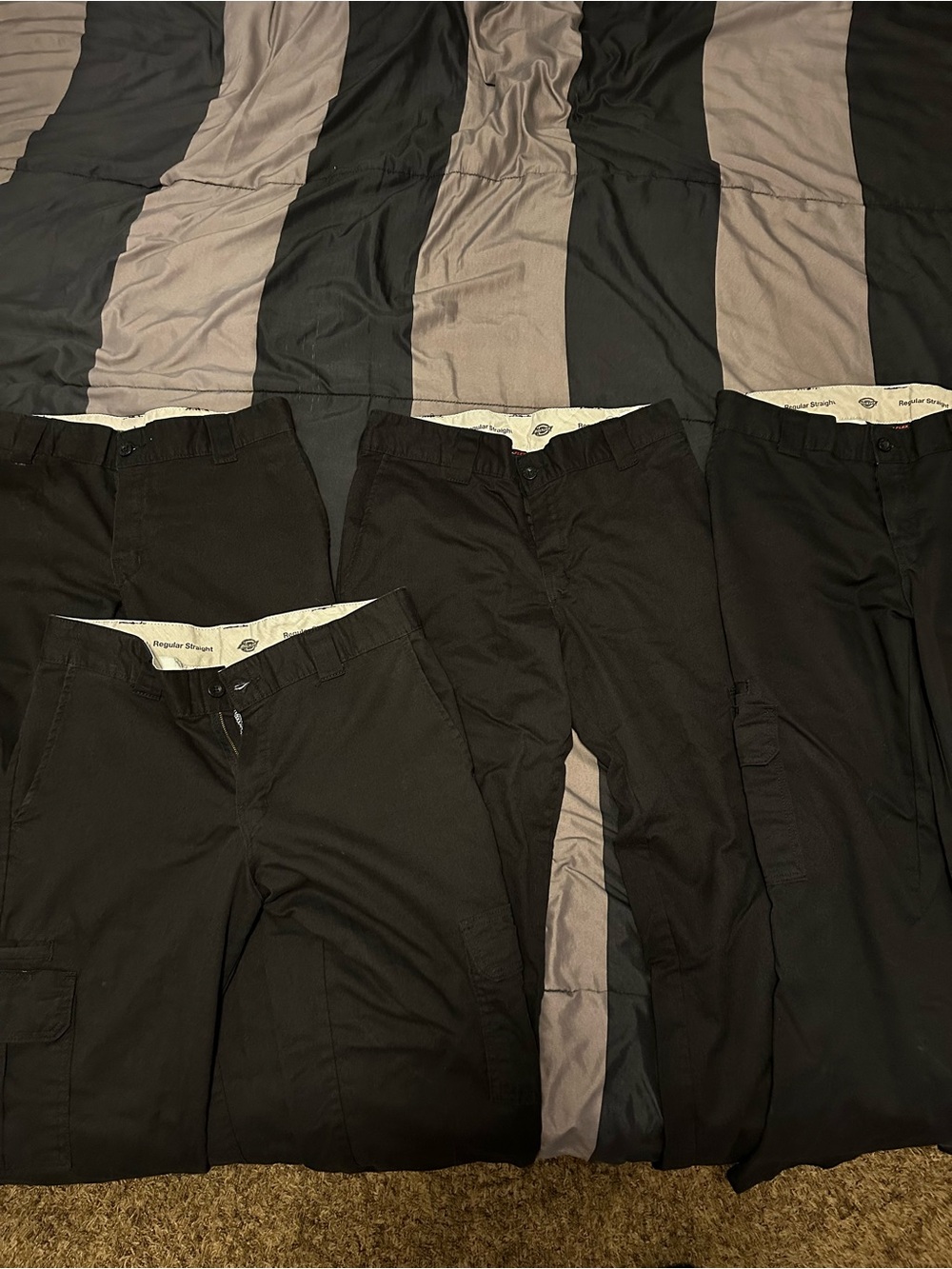 Dickies Black Men's Cargo Pants Pack — Classic Workwear Style